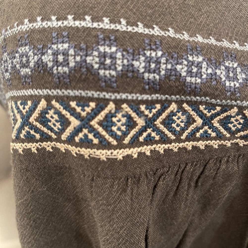 Lucky Brand Cap Sleeved Cotton Blouse - Picture 4 of 8